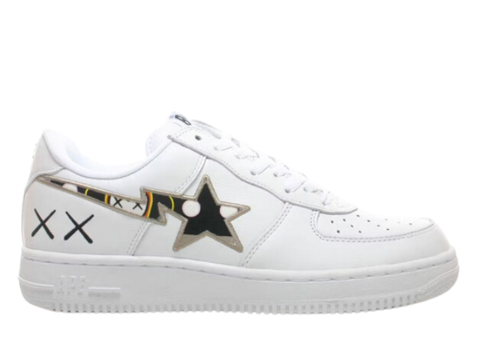 APE BAPE kaws sta スニーカー nike force 1 28 A BATHING APE x KAWS Collab Bapesta Sneaker Shoes Green Low